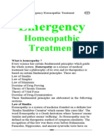 Emergency Homeopathic Treatment