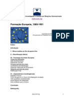 Formação Europeia - 1989-1991