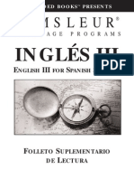 Pimsleur English For Spanish Speakers III