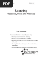 Sample Speaking Test - Examiner Script | PDF