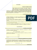 ANÁLISE COMBINATÓRIA