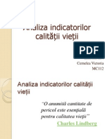 Analiza Indicatorilor Calității Vieții