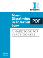 Non-Discrimination in International Law a Handbook for Practitioners 2011 Edition