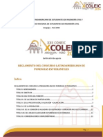 1. Reglamento Del Concurso Latinoamericano de Ponencias Estudiantiles COLEIC 2014