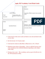 2 Vocabulary Card Instructions