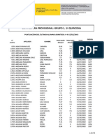 2014 Lista Espera Provisional 1 Quincena Grupo1