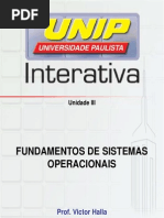 Slides Fundamentos de Sistemas Operacionais Unidade III