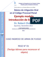 Ejemplo de Introducción de Evidencias - Robert Chávez