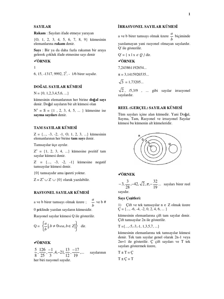 sayilar pdf