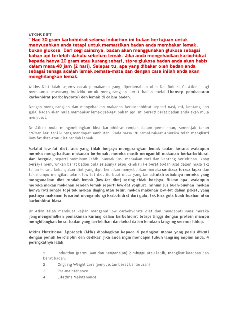 Atkins Diet PDF