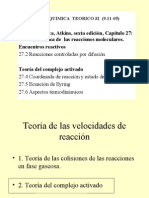 Dinámica de  las reacciones moleculares 2