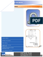 Grillete de Anclaje Tipo Recto