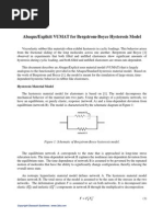 Abaqus Explicit VUMAT for Hysteresis