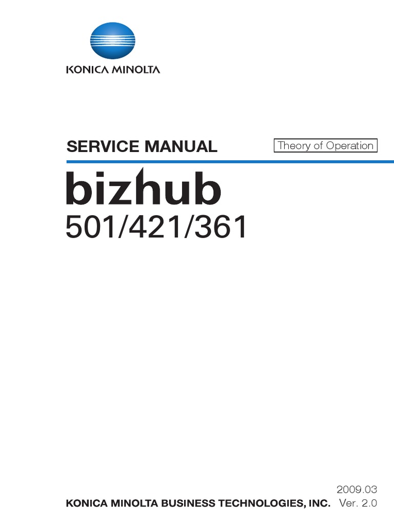 Konica-Minolta Bizhub 361, BizHub 421, Bizhub 501 Theory of Operation Service  Manual | Ac Power Plugs And Sockets | Electrical Connector