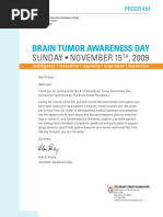 Download Brain Tumor Awareness Day Program - November 15 2009 by The Brain Tumor Foundation SN22473159 doc pdf
