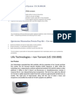 Life Technologies - Ion Torrent (U$ 150.000) : Qiaxcel Advanced System U$ 36.000,00