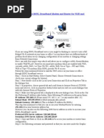 Configure BSNL Broadband Modem