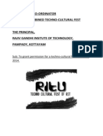 Structure of Combined Tecnocultural Fest