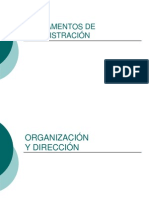 Organización y Dirección