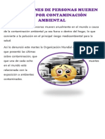 Siete Millones de Personas Mueren Al Año Por Contaminación Ambiental