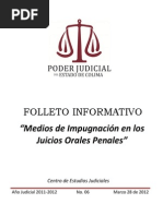 06-2012 - Medios de Impugnacion en Los Juicios Orales Penales PDF