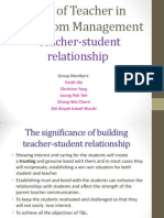 Teacher-Student Relationship: Group Members