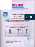 580 Dhirendrasingh Kushwah NDT Certificates MT Level II