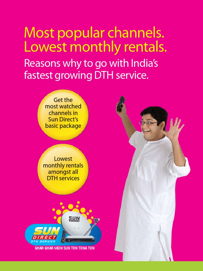 Sun Direct DTH Recharge Plans Overview | PDF | Satellite Television ...
