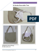 English Garden Reversible Tote Bag