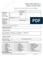 New Patient Medical History Form