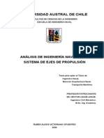 AN£LISIS DE INGENIERIA NAVAL EN EL SISTEMA DE EJES DE PROPULSION