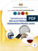 Modul Pendekatan Inkuiri Melalui Penguasaan Kemahiran Proses Sains THN 5