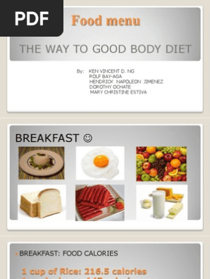 Food menu