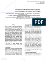 An Experimental Investigation to Evaluate the Effect of Ethanol
Blended Diesel Fuels on Performance and Emission of a C.I Engine