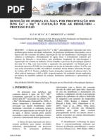 Remoção Da Dureza Da Água Por Precipitação Dos Ions CA e Mg COBEQ