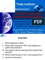 Haeberli - WTO Food Reserve Rules After Bali Final PDF