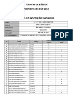 (228085795) Torneio Páscoa - Ficha Inscrição Iniciados