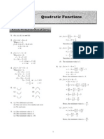 3 Quadratic Functions: 1. (B), (C), (D), (E) and (H) 2. F (X) 4x