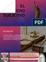 El Derecho Subjetivo