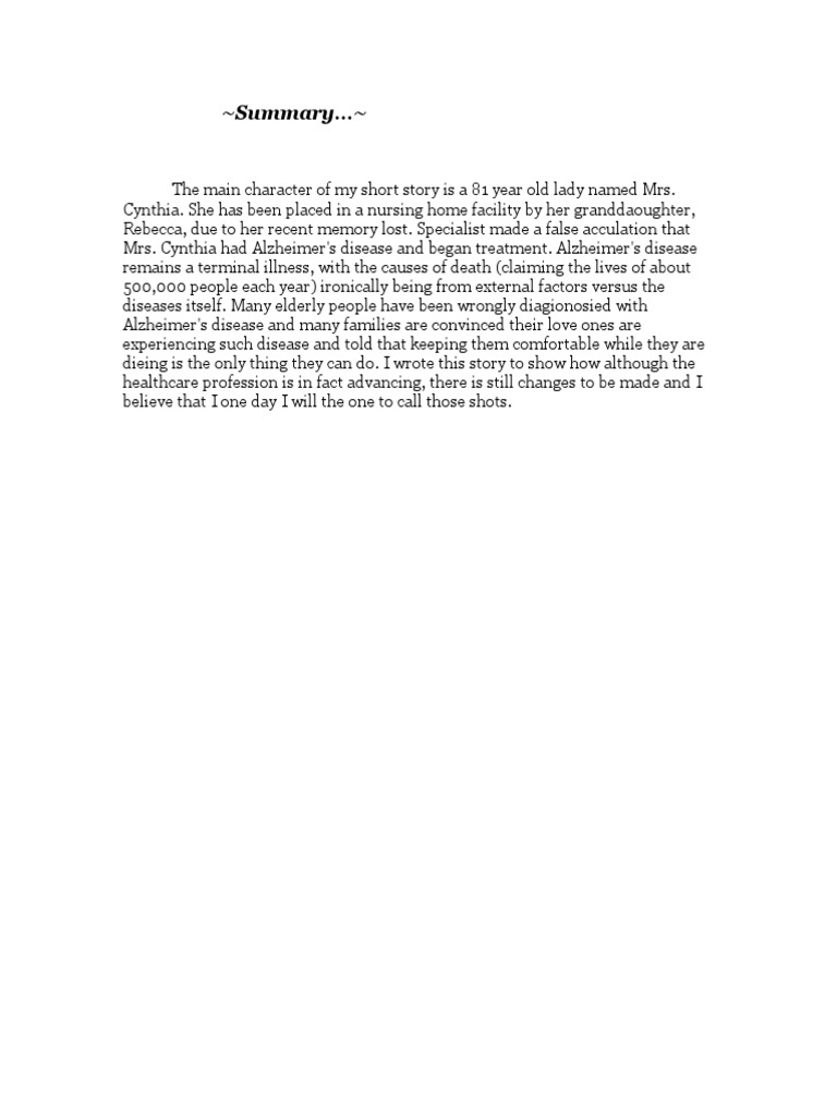 Blog Short Story Summary | PDF | Mystery, Thriller & Crime Fiction