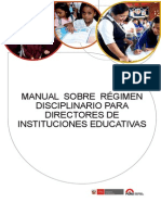Manual Directores Regimen Disciplinario 2014 Ed