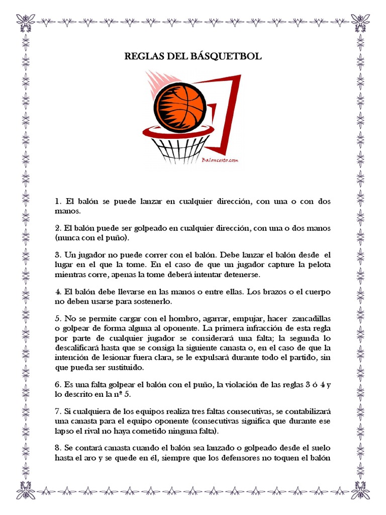 Reglas Del Básquetbol Árbitro Posiciones de básquetbol