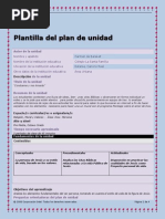 plantilla del plan de unidad