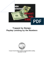 2007 trapped by design payday lending by the numbers