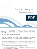 Calidad Del Agua Subterranea