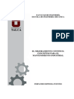 El Mejoramiento Continuo en El Mantenimiento Industrial