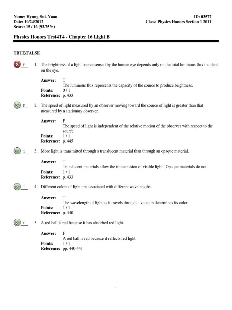 Color at light speed worksheet answers