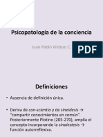 Psicopatología de La Conciencia