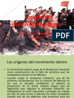 El Origen Del Movimiento Obrero