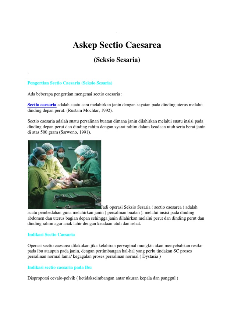 Askep Sectio Caesarea